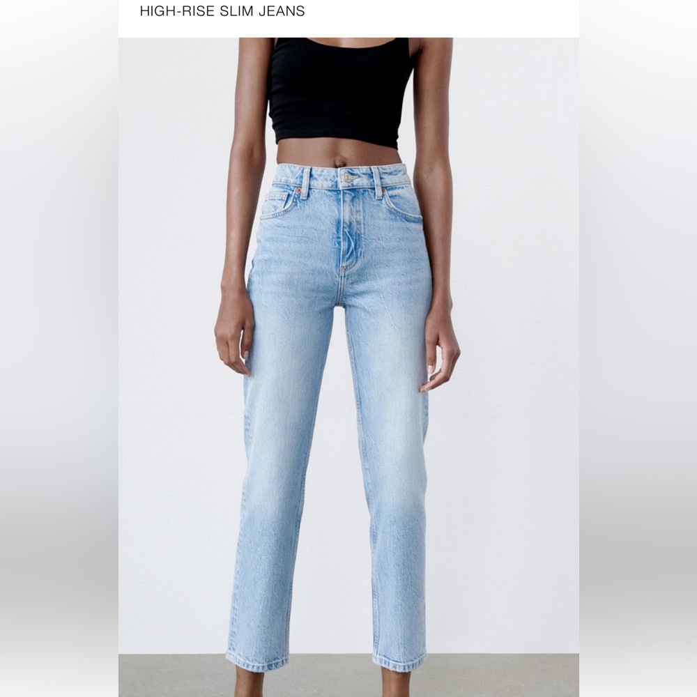 ZARA High Rise Slim Jeans